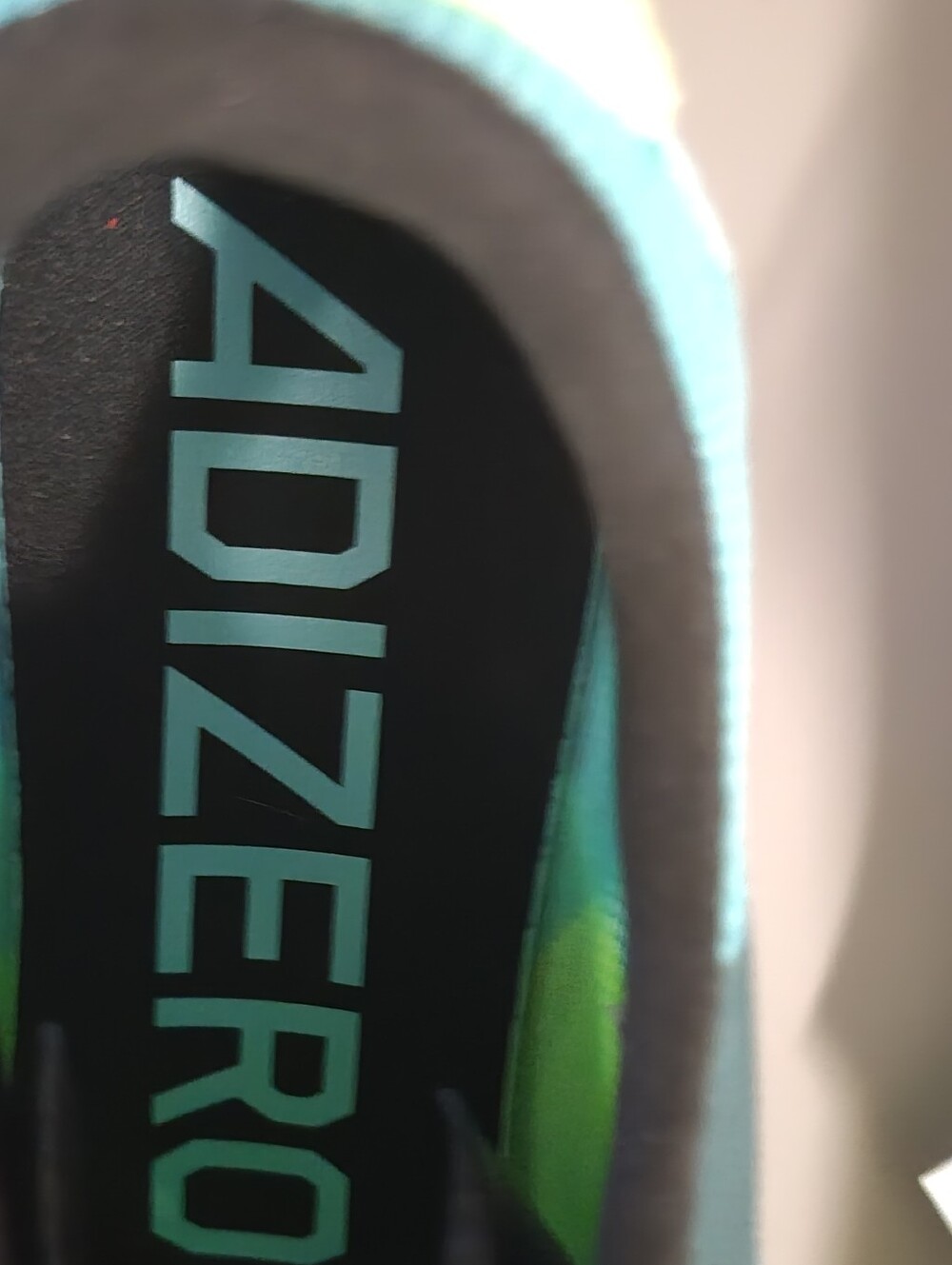 Adidas Unisex Adizero Avanti XC Spikes, Flash Aqua/Zero Met/ Lucid Lemon - Picture 4 of 14